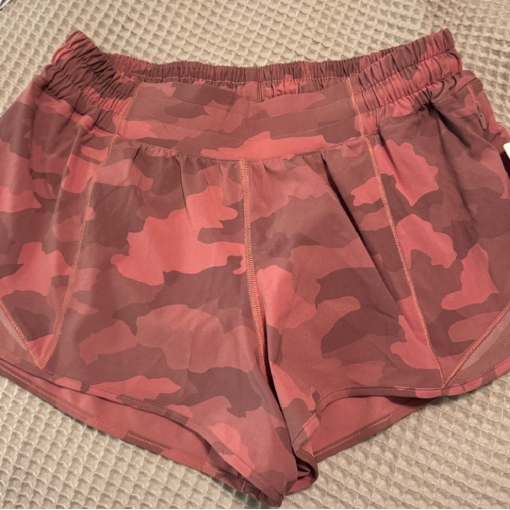 Lululemon Hotty Hot Pink Camo Athletic Shorts
